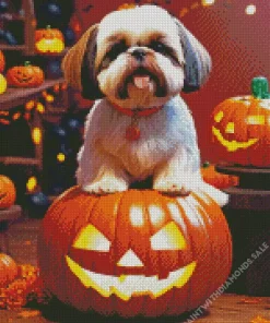 Halloween Shih Tzu Diamond Painting