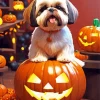 Halloween Shih Tzu Diamond Painting