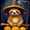 Halloween Sloth Diamond Painting