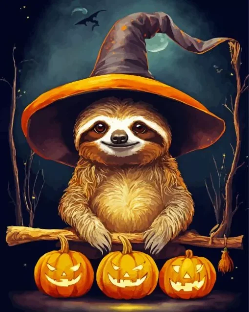 Halloween Sloth Diamond Painting