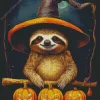 Halloween Sloth Diamond Painting