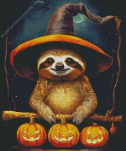 Halloween Sloth Diamond Painting