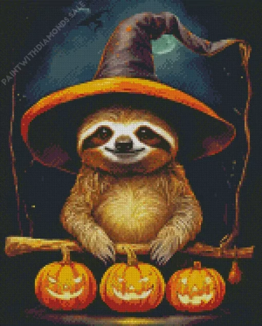 Halloween Sloth Diamond Painting