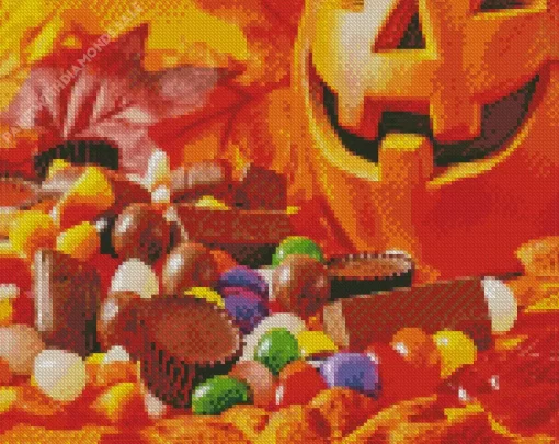 Halloween Candies Diamond Painting