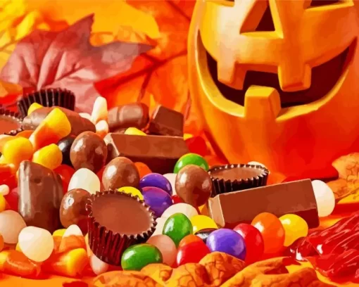 Halloween Candies Diamond Painting