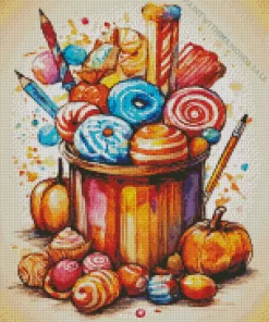 Halloween Candy Art Diamond Painting