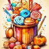 Halloween Candy Art Diamond Painting