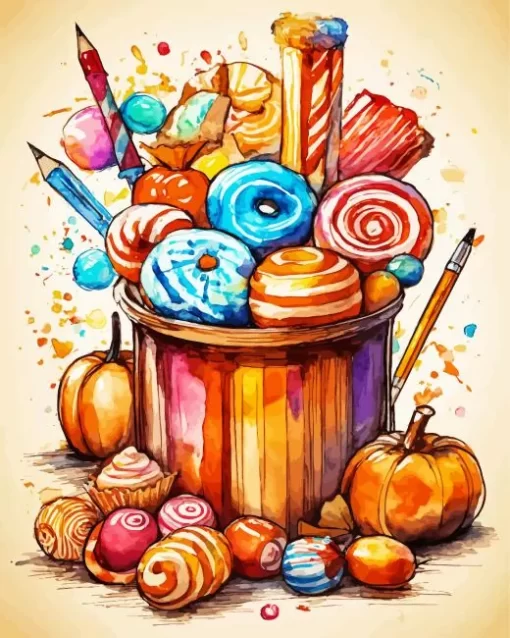 Halloween Candy Art Diamond Painting