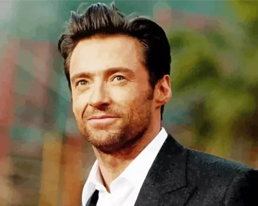 Handsome Actor Hugh Jackman Diamond Painting