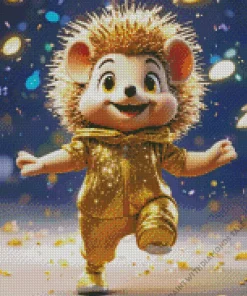 Happy Hedgehog Dancing Diamond Painting