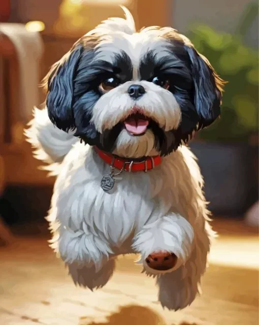 Happy Shih Tzu Diamond Painting