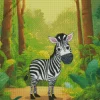 Happy Zebra Diamond Painting