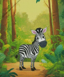 Happy Zebra Diamond Painting