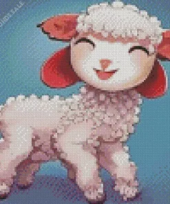 Happy Baby Lamb Diamond Painting