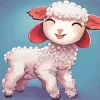 Happy Baby Lamb Diamond Painting