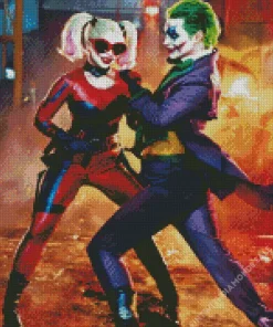 Harley Quinn And Joker Diamond Painting