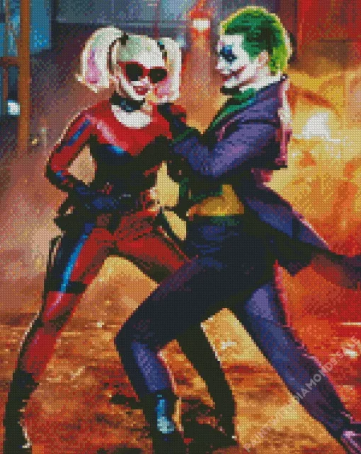 Harley Quinn And Joker Diamond Painting