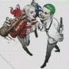 Harley Quinn And Joker Suicide Squad Diamond Painting