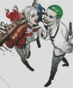 Harley Quinn And Joker Suicide Squad Diamond Painting