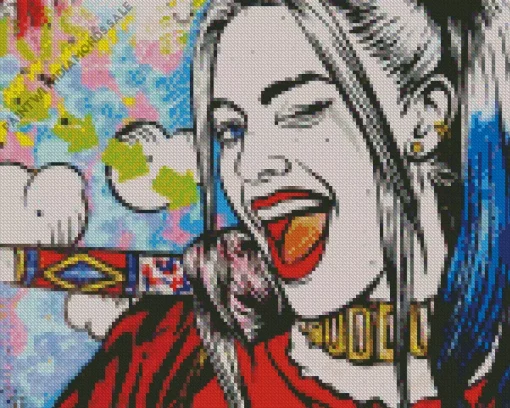 Harley Quinn Pop Art Diamond Painting