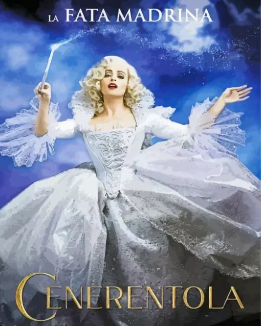 Helena Bonham Cinderella Poster Diamond Painting