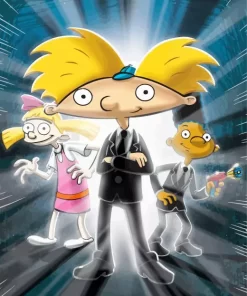 Hey Arnold Cartoon Characters Diamond Painting