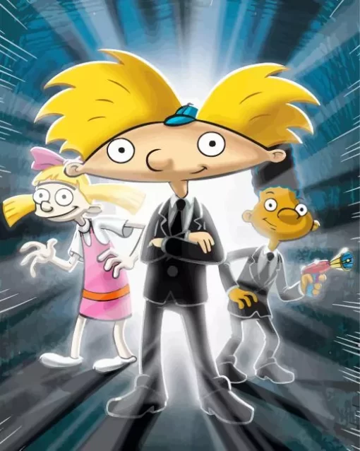 Hey Arnold Cartoon Characters Diamond Painting