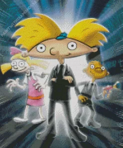 Hey Arnold Cartoon Characters Diamond Painting