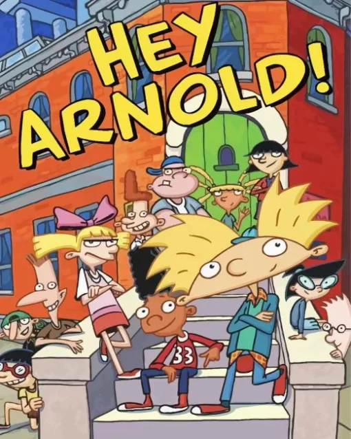 Hey Arnold Cartoon Poster Diamond Painting