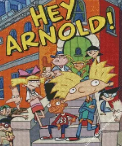 Hey Arnold Cartoon Poster Diamond Painting