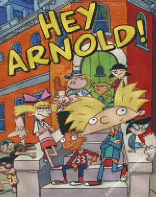 Hey Arnold Cartoon Poster Diamond Painting