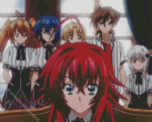 High School DXD Anime Diamond Painting