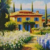 House With Wisteria Garden Diamond Painting