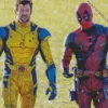 Hugh Jackman And Deadpool Diamond Painting