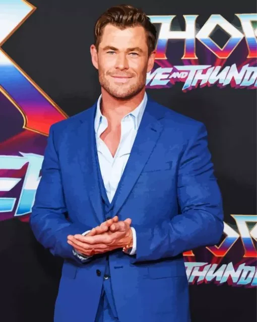 Iconic Chris Hemsworth Diamond Painting