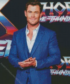 Iconic Chris Hemsworth Diamond Painting