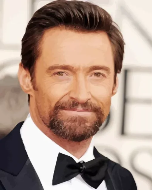 Iconic Hugh Jackman Diamond Painting