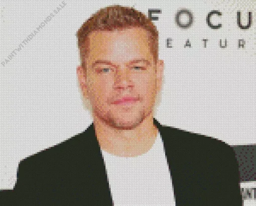 Iconic Matt Damon Diamond Painting