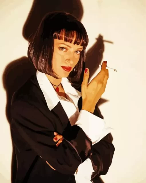 Iconic Uma Thurman As Mia Wallace Diamond Painting