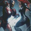 Iron Man VS Black Widow Diamond Painting