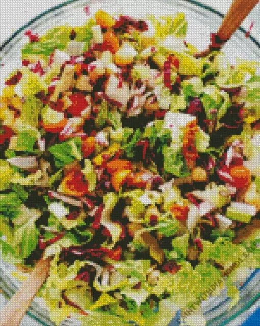 Italian Chopped Salad Vegetarian Diamond Painting