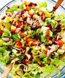 Italian Chopped Salad Vegetarian Diamond Painting