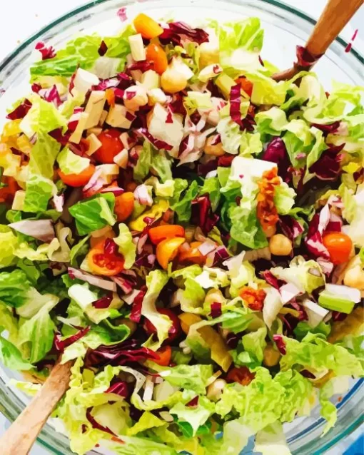 Italian Chopped Salad Vegetarian Diamond Painting