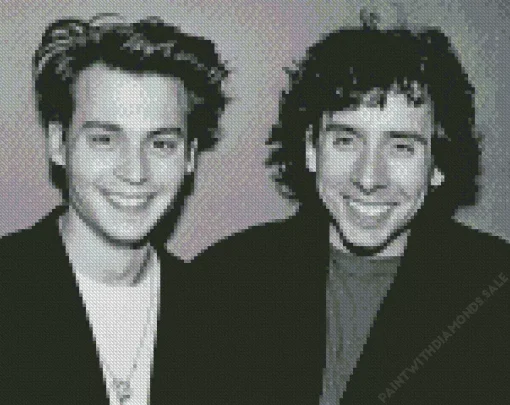 Johnny Depp And Tim Burton Diamond Painting