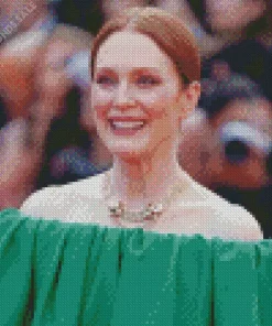 Julianne Moore In A Green Dress Diamond Painting