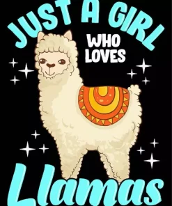 Just A Girl Who Loves Llamas Diamond Painting