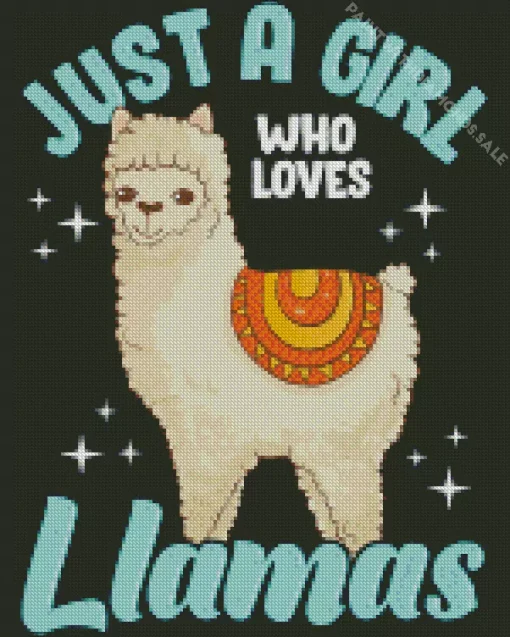 Just A Girl Who Loves Llamas Diamond Painting