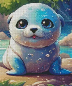 Kawaii Otter Diamond Painting