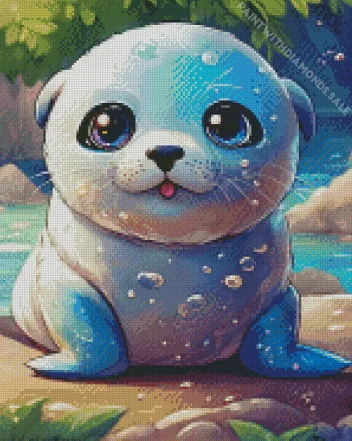 Kawaii Otter Diamond Painting