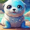 Kawaii Otter Diamond Painting